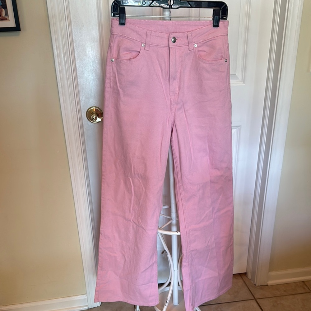 Divided Pink Flare Wide Leg Jeans